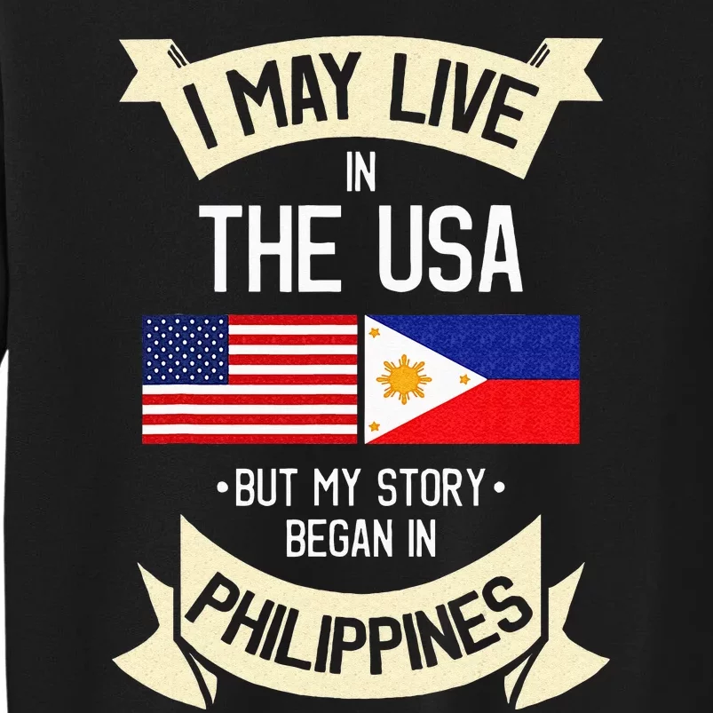 Philippines American Flag USA Filipino Roots Gifts Sweatshirt