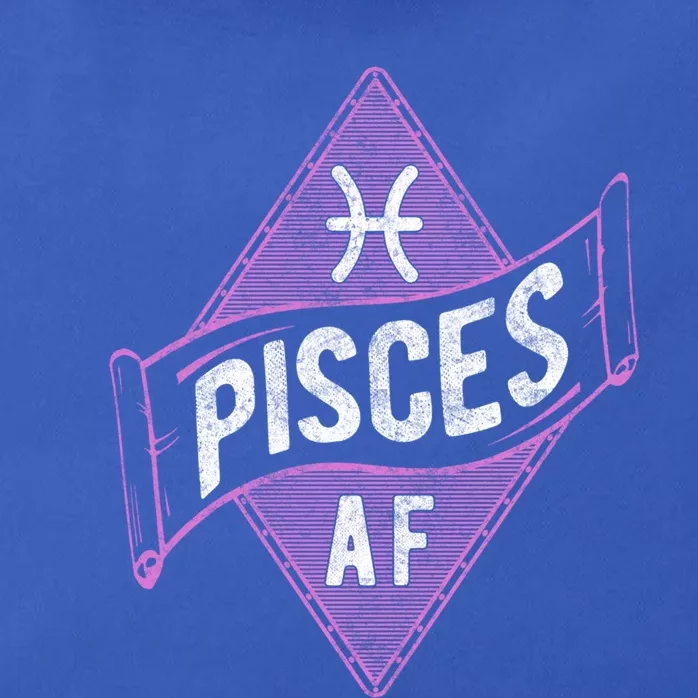 Pisces Af Funny Astrology Pisces Zodiac Birthday Gift Zip Tote Bag