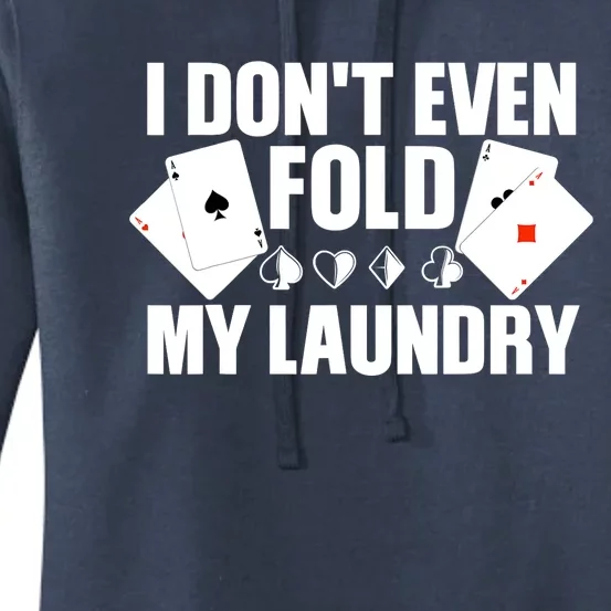 Poker Art For Poker Lover Casino Gambler Players Women's Pullover Hoodie