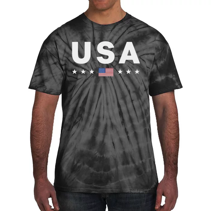 Patriotic American Flag 4th Of July Tie-Dye T-Shirt