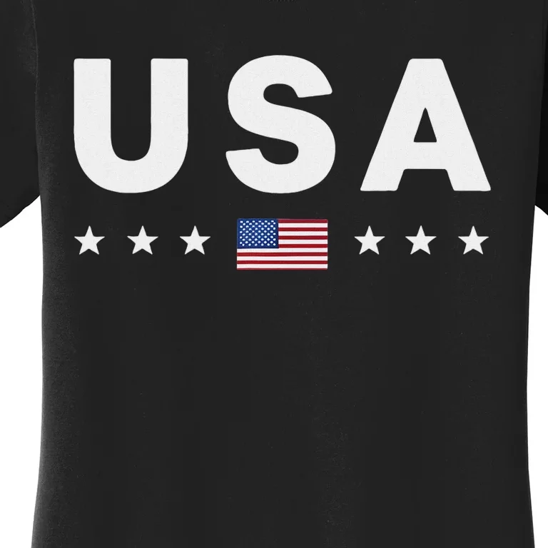 Patriotic American Flag 4th Of July Women's T-Shirt