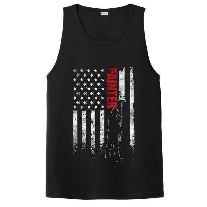 Painter Apparel Fathers Day American Painter House Painter Performance Tank