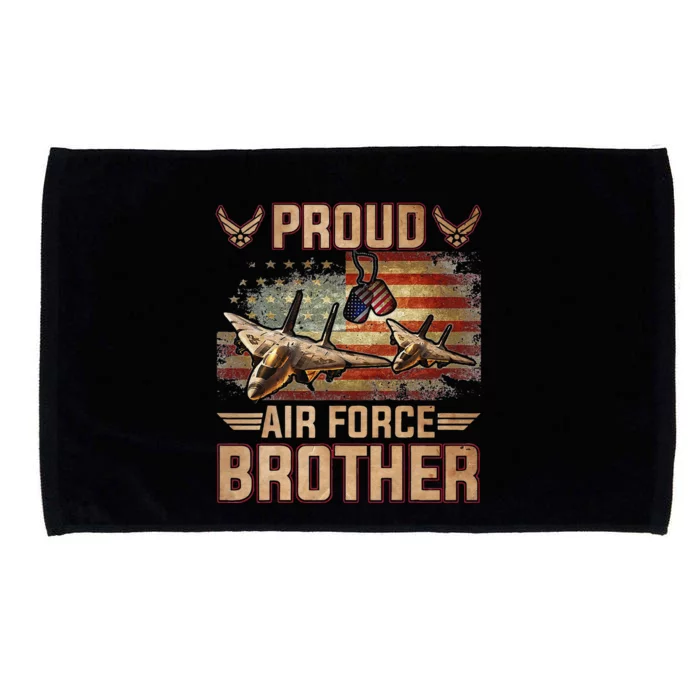 Proud Air Force Brother Veterans Day Microfiber Hand Towel