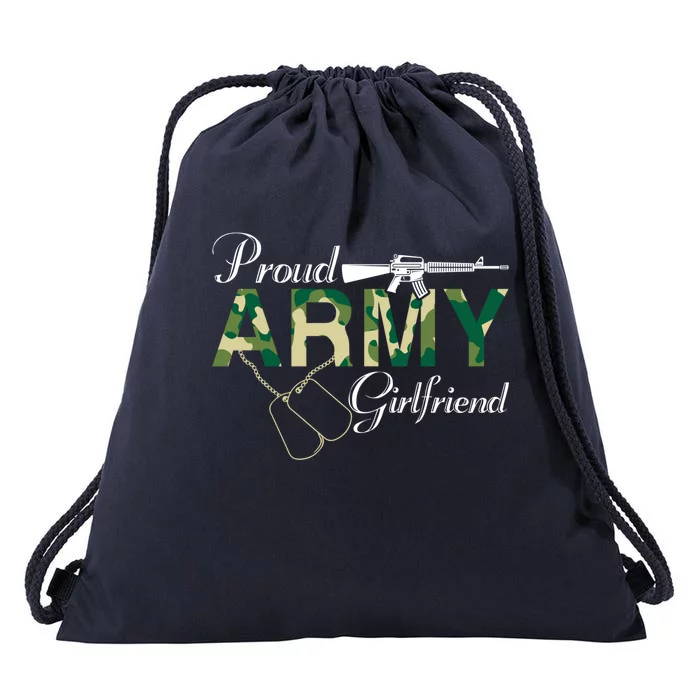 Proud Army Friend Army Friend Gift Army Graduation Cool Gift Drawstring Bag