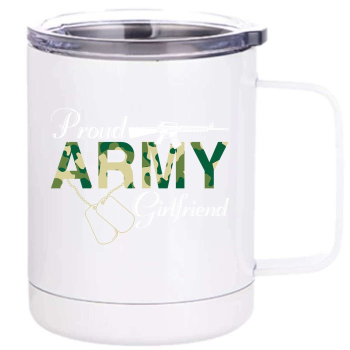 Proud Army Friend Army Friend Gift Army Graduation Cool Gift Front & Back 12oz Stainless Steel Tumbler Cup