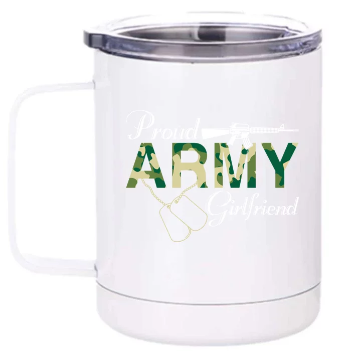 Proud Army Friend Army Friend Gift Army Graduation Cool Gift Front & Back 12oz Stainless Steel Tumbler Cup