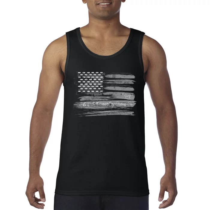 Patriotic, American Flag Design By G.O.A.T. Country Clothing Tank Top