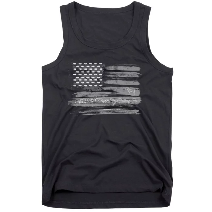 Patriotic, American Flag Design By G.O.A.T. Country Clothing Tank Top