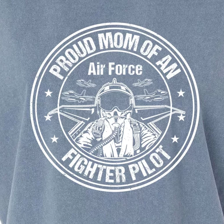 Proud Air Force Mom Fighter Pilot Design Cool Gift Garment-Dyed Women's Muscle Tee