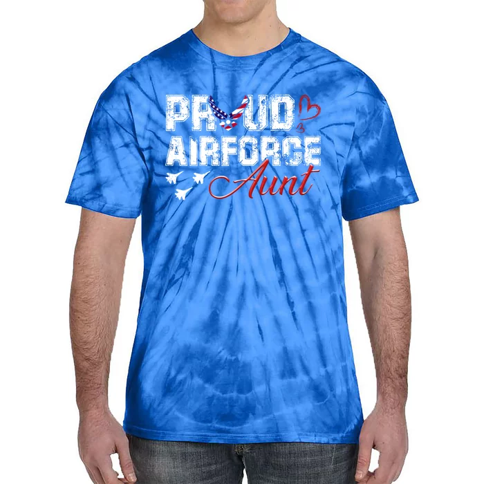 Proud Air Force Aungift Us Heart Military Gift Tie-Dye T-Shirt