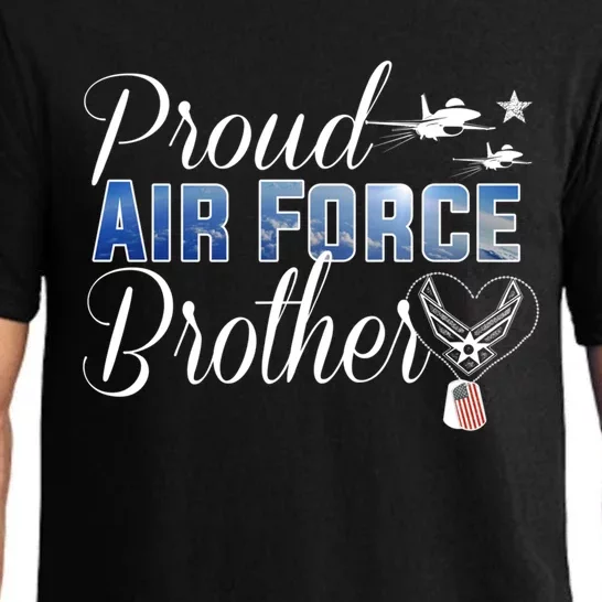 Proud Air Force Brother Heargift Us Air Force Military Gift Pajama Set