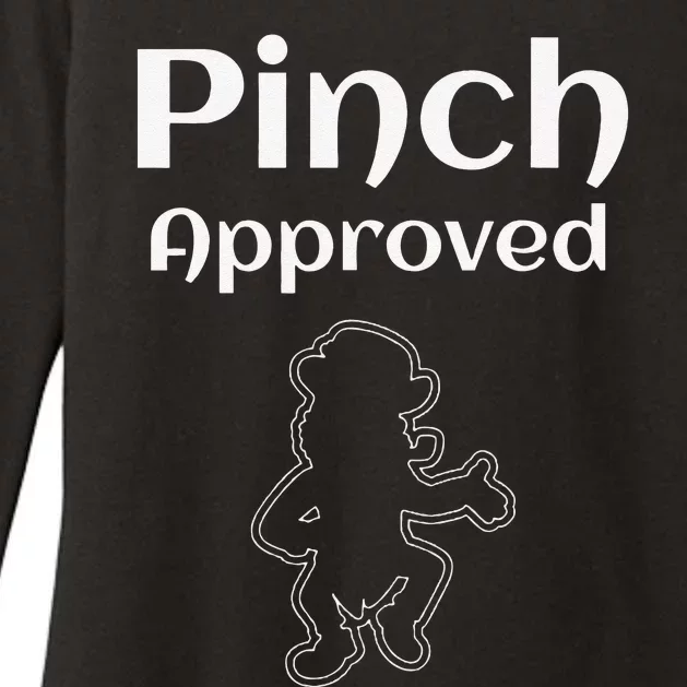 Pinch Approved Funny Saint Patrick's Day Leprechaun Womens CVC Long Sleeve Shirt