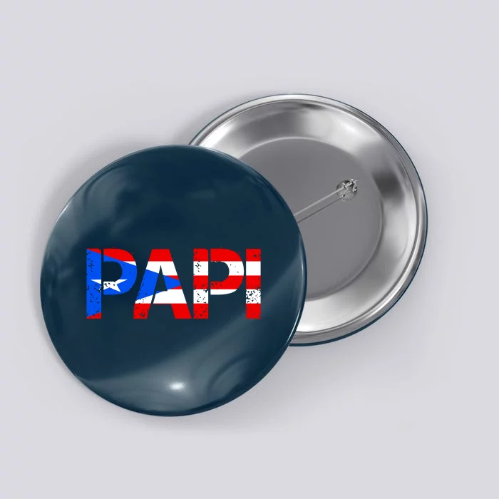 Papi American Flag Vintage Father's Day Button