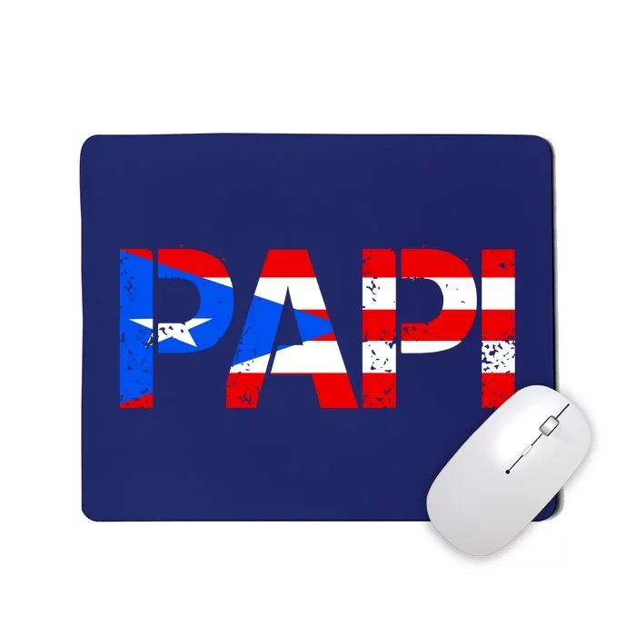 Papi American Flag Vintage Father's Day Mousepad