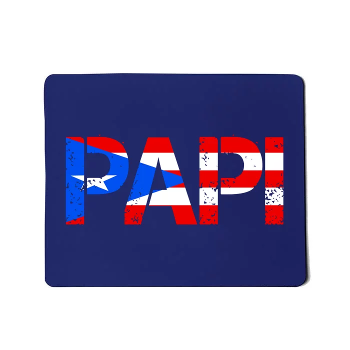 Papi American Flag Vintage Father's Day Mousepad