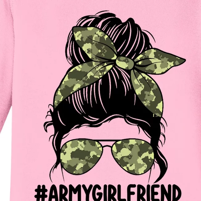 Proud Army Friend Tee For Army Wives Army Gift Baby Long Sleeve Bodysuit