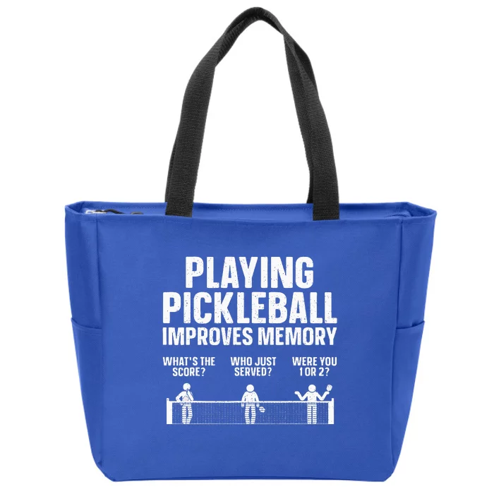 Pickleball Art For Paddle Sport Pickleball Lover Zip Tote Bag