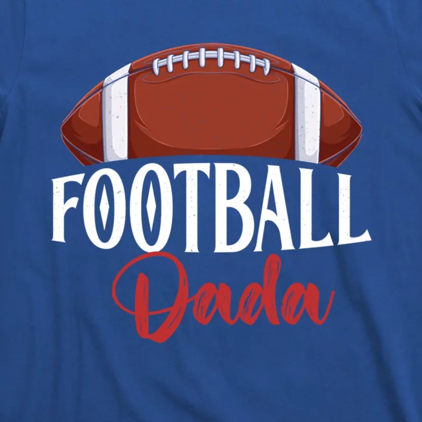 Proud American Football Dada Funny Gift For FatherS Day Cute Gift T-Shirt