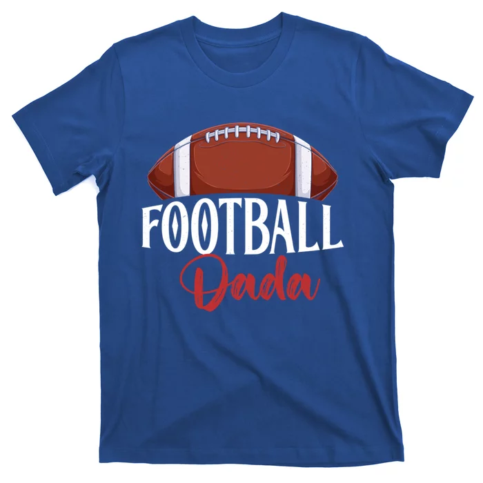 Proud American Football Dada Funny Gift For FatherS Day Cute Gift T-Shirt