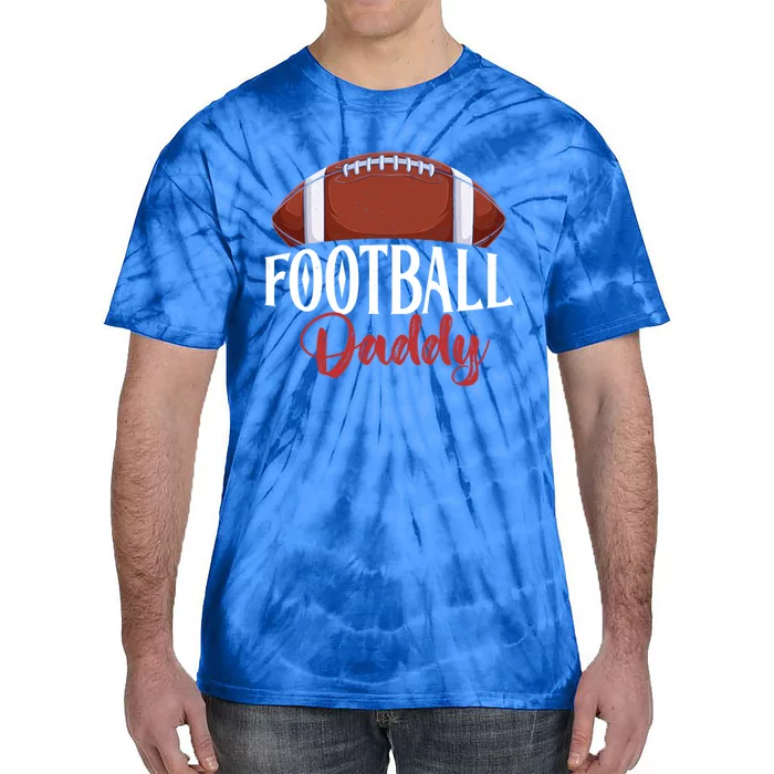 Proud American Football Daddy Funny Gift For FatherS Day Cute Gift Tie-Dye T-Shirt