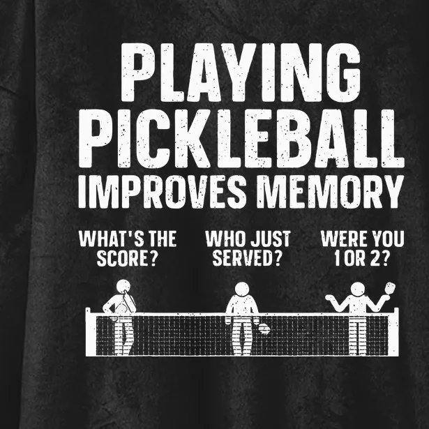 Pickleball Art For Paddle Sport Pickleball Lover Hooded Wearable Blanket