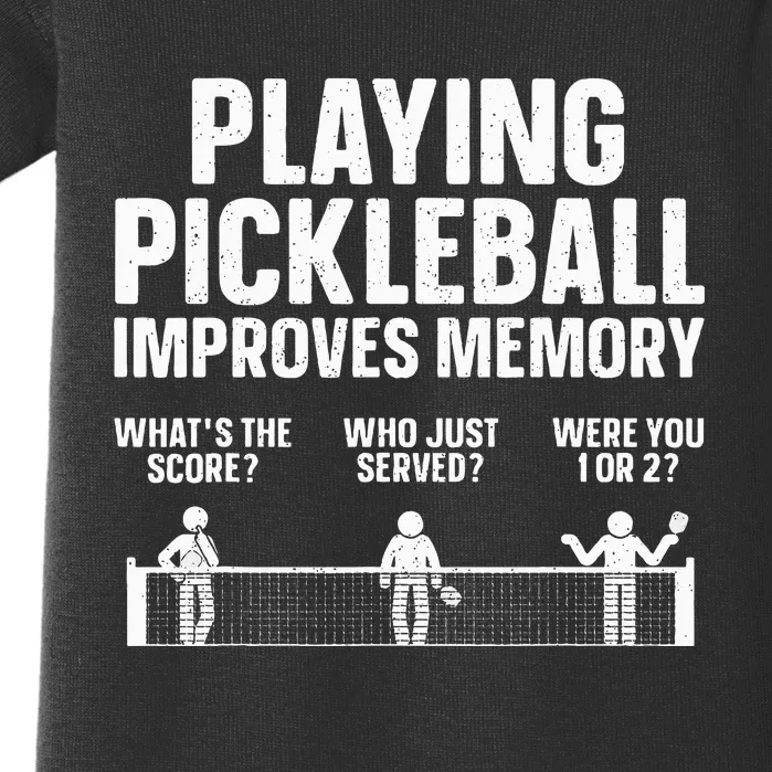 Pickleball Art For Paddle Sport Pickleball Lover Baby Bodysuit