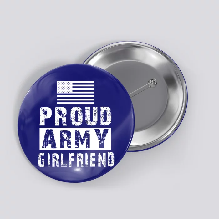 Proud Army Friend Family Military Appreciation Graphic Great Gift Button