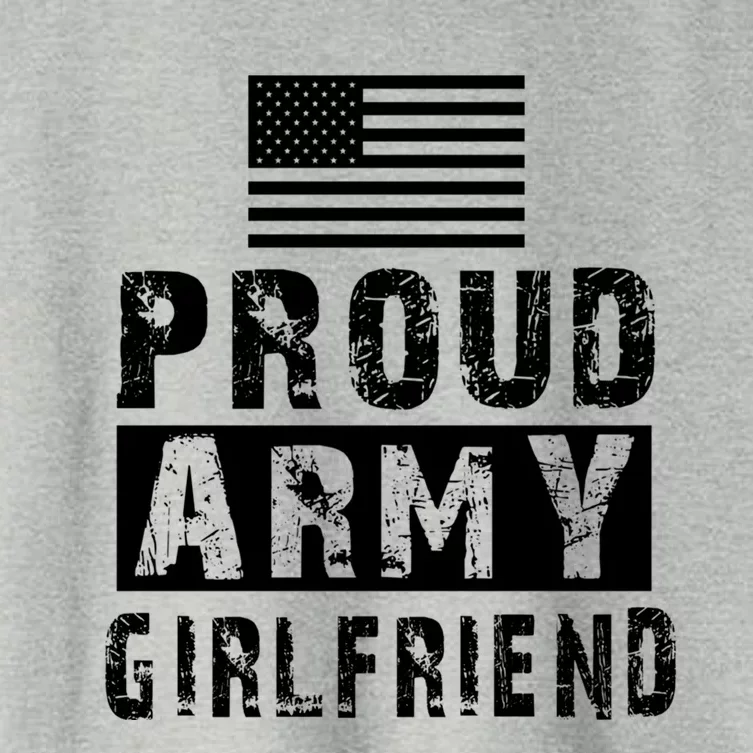 Proud Army Friend Family Military Appreciation Graphic Great Gift Women's Crop Top Tee