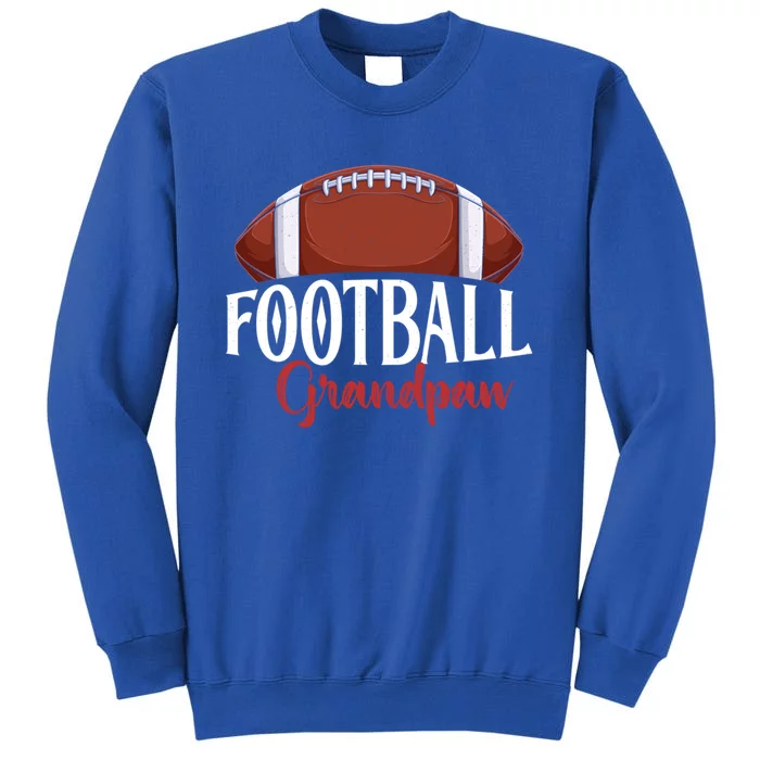 Proud American Football Grandpaw Funny Gift For FatherS Day Gift Tall Sweatshirt