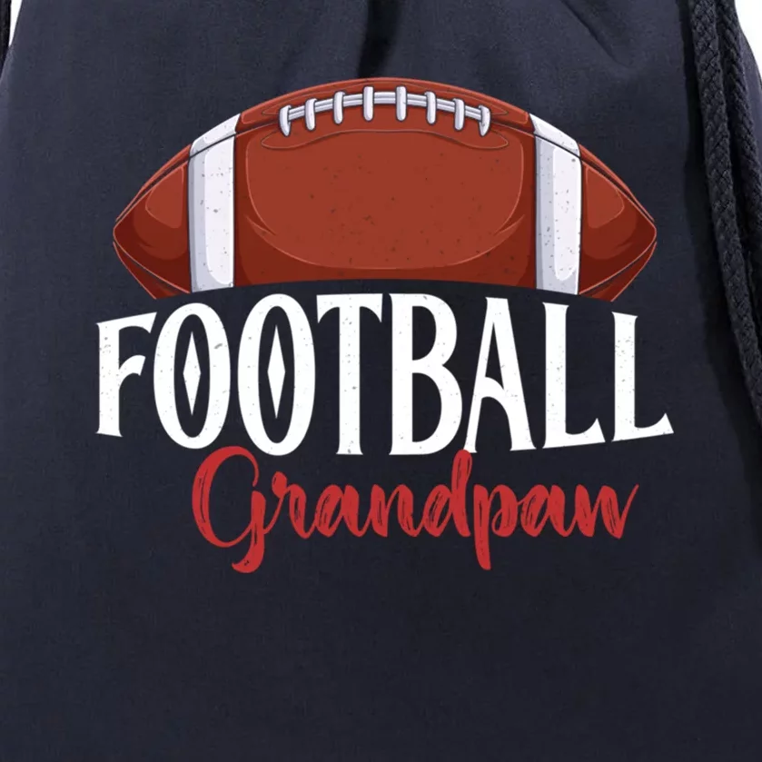 Proud American Football Grandpaw Funny Gift For FatherS Day Gift Drawstring Bag