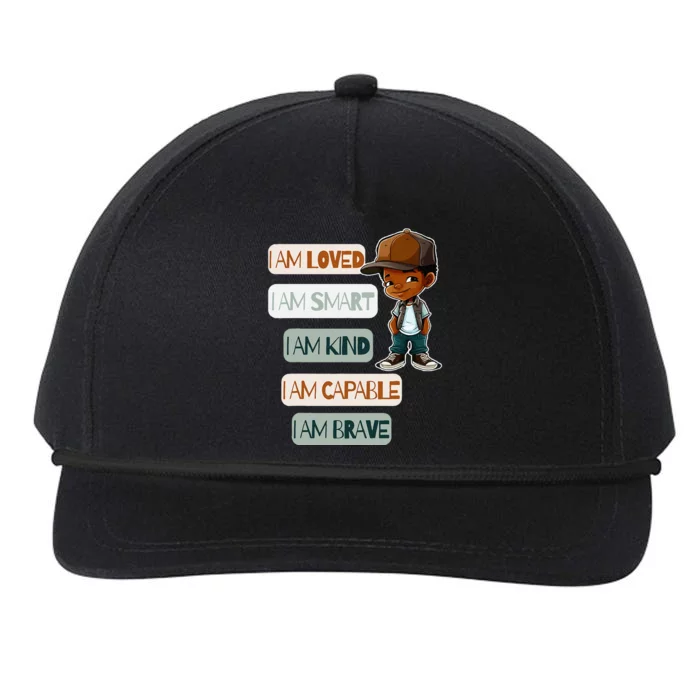 Positive Affirmations For African American Snapback Five-Panel Rope Hat