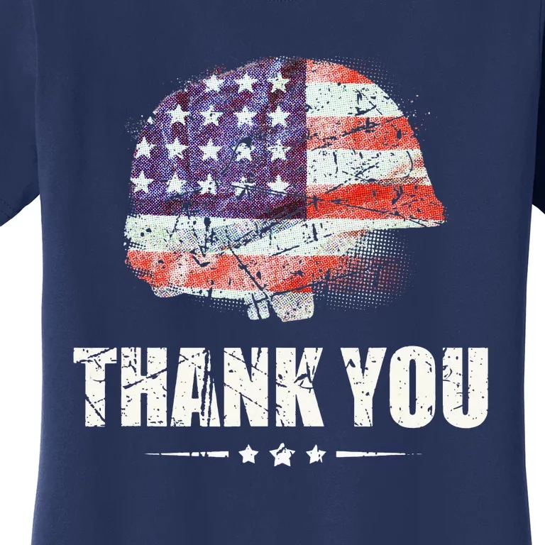 Patriotic American Flag Thank You Women's T-Shirt