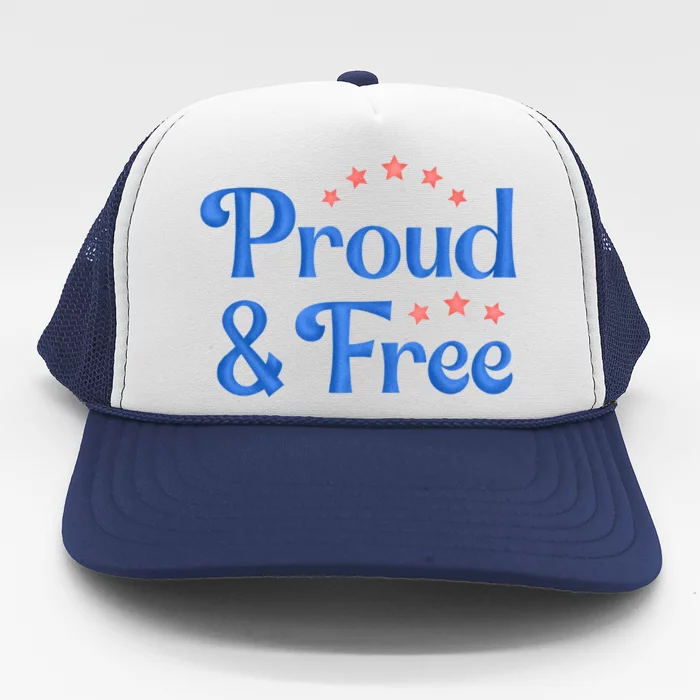 Proud And Free USA Holiday Trucker Hat