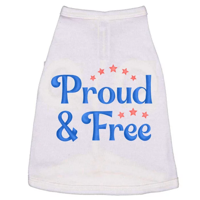 Proud And Free USA Holiday Doggie Tank