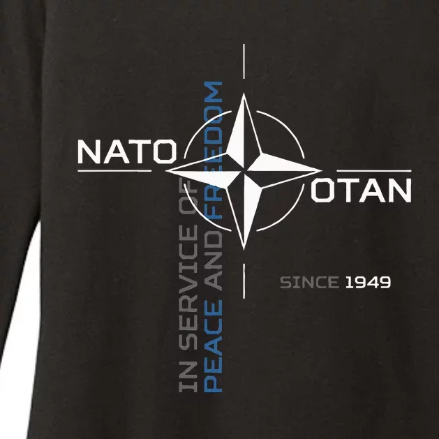 Peace And Freedom Otan Nato Womens CVC Long Sleeve Shirt