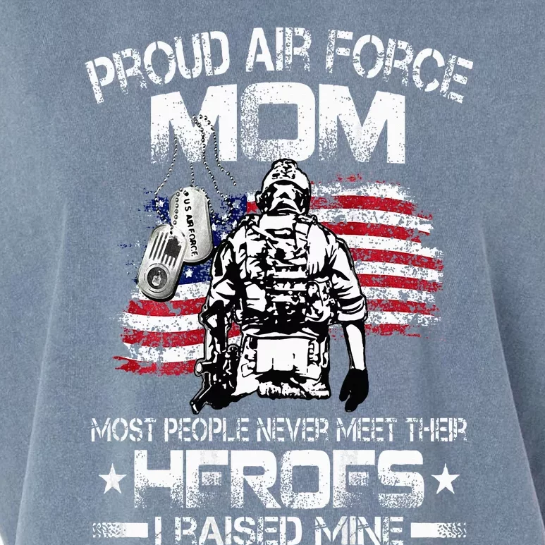 Proud Air Force Mom Air Force Graduation Mom USAF Heroes Garment-Dyed Women's Muscle Tee