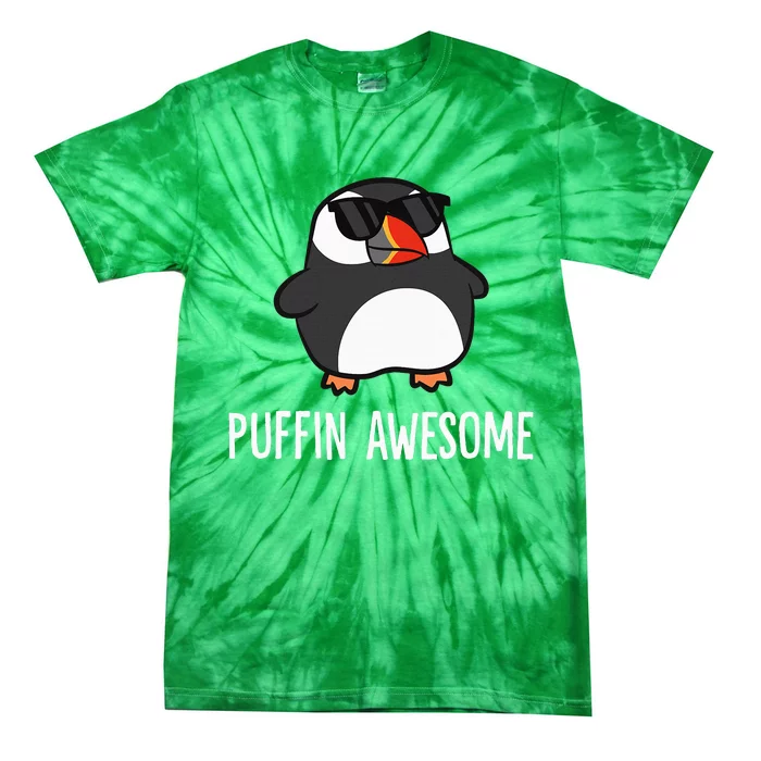 Puffin Awesome Funny Sea Bird Puffins Tie-Dye T-Shirt