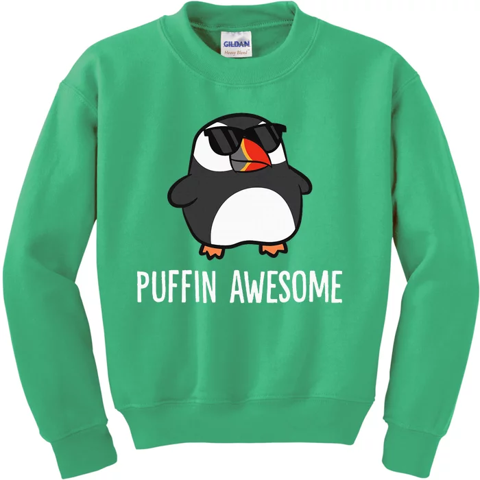 Puffin Awesome Funny Sea Bird Puffins Kids Sweatshirt