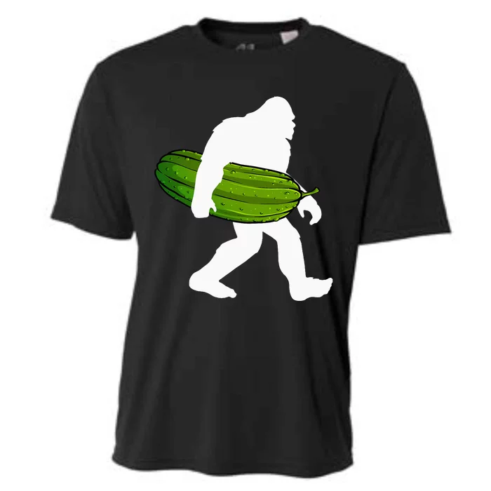 Pickle Art For Women Bigfoot Cucumber Cooling Performance Crew T-Shirt