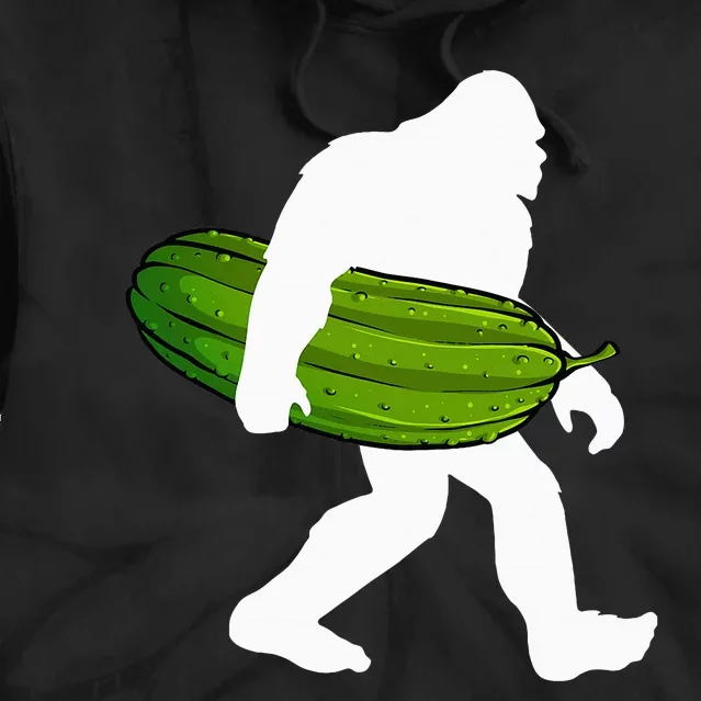 Pickle Art For Women Bigfoot Cucumber Tie Dye Hoodie