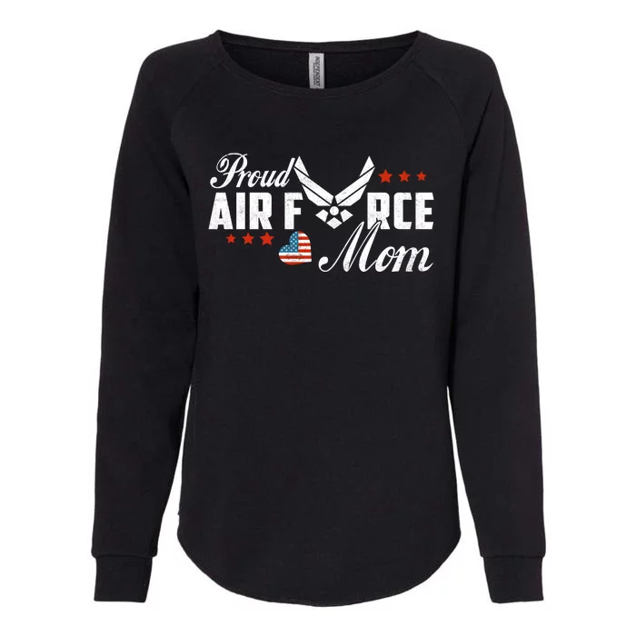 Proud Air Force Mom Heart Mother's Day Womens California Wash Sweatshirt