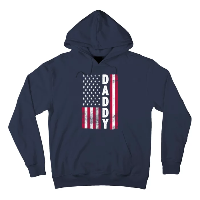 Patriotic American Flag Dad Father's Day Hoodie