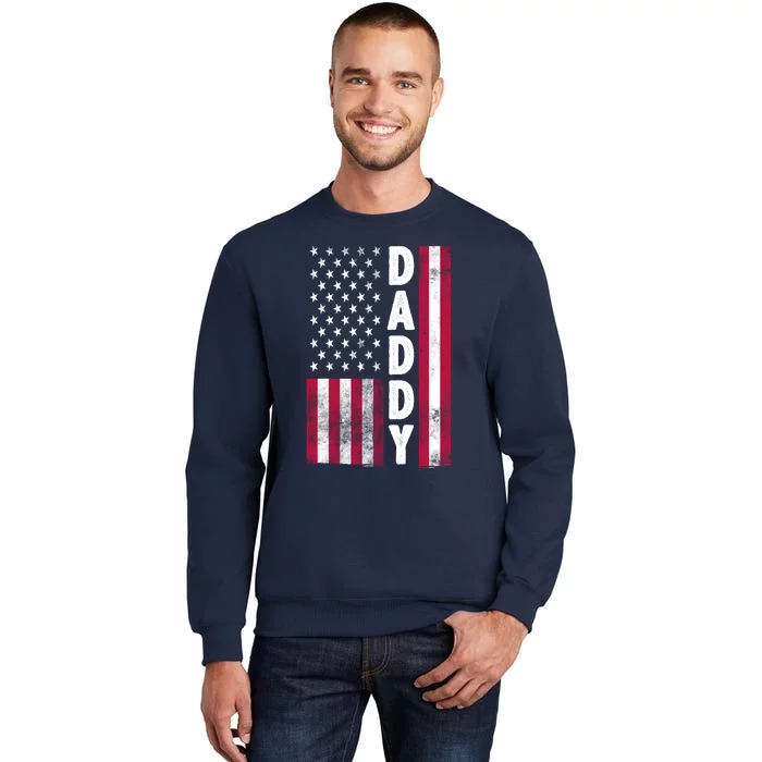 Patriotic American Flag Dad Father's Day Sweatshirt