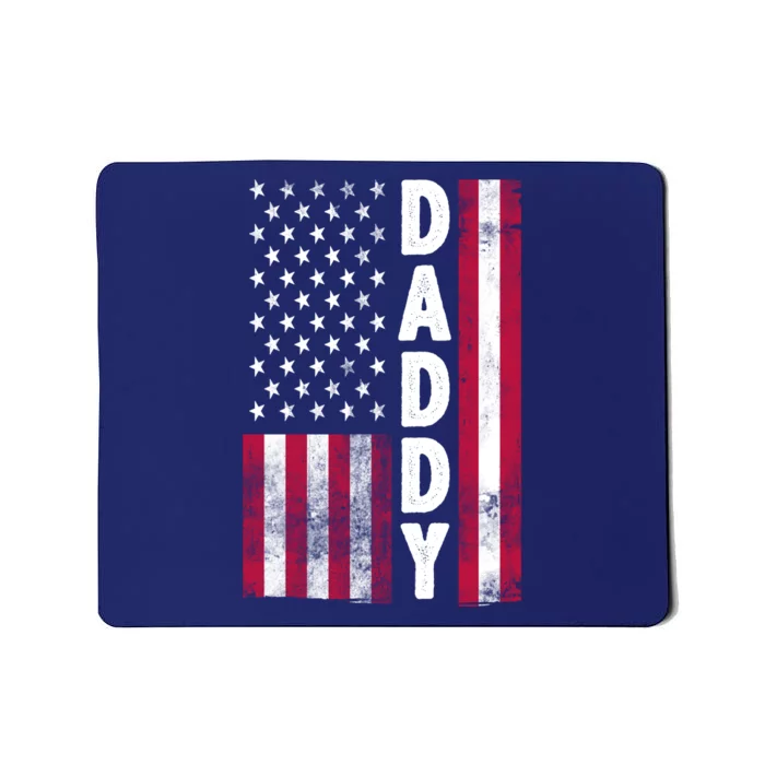 Patriotic American Flag Dad Father's Day Mousepad