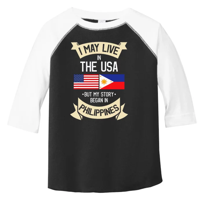 Philippines American Flag USA Filipino Roots Gifts Toddler Fine Jersey T-Shirt