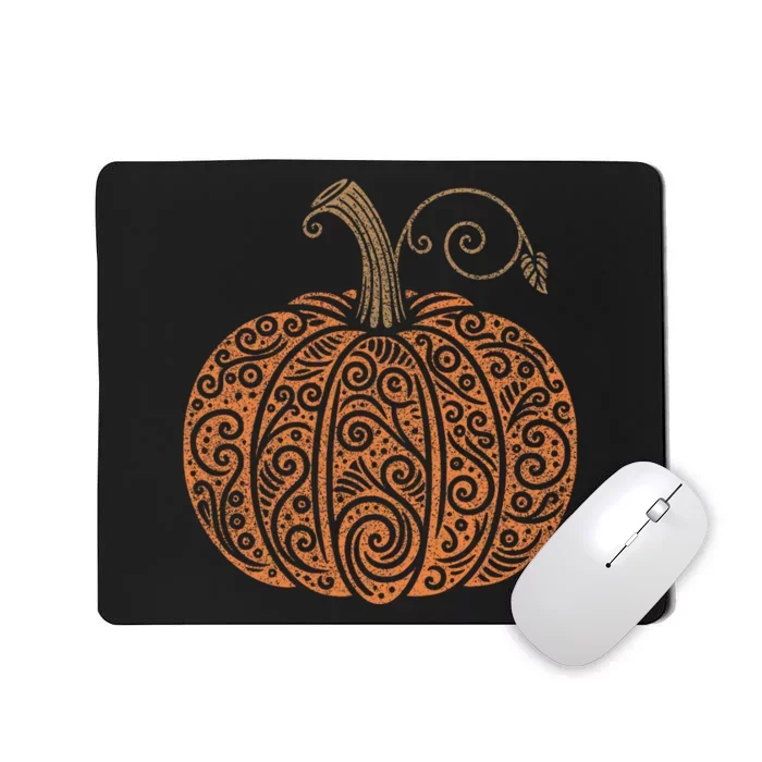 Pumpkin Autumn Fall Thanksgiving Halloween Mousepad