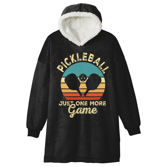 Pickleball Art For Women Paddle Pickleball Player Hooded Wearable Blanket