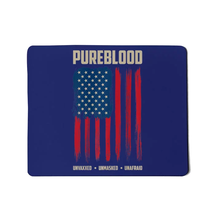 Pureblood American Flag Pure Blooded Patriot Mousepad