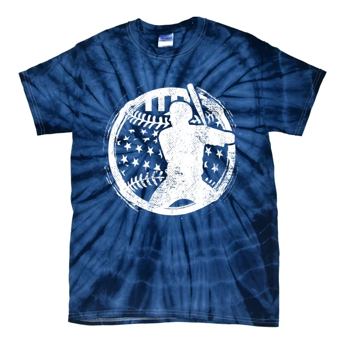 Patriotic American Flag Baseball design, Baseball design Tie-Dye T-Shirt