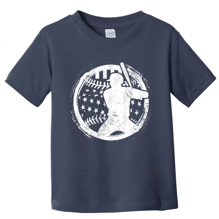 Patriotic American Flag Baseball design, Baseball design Toddler T-Shirt